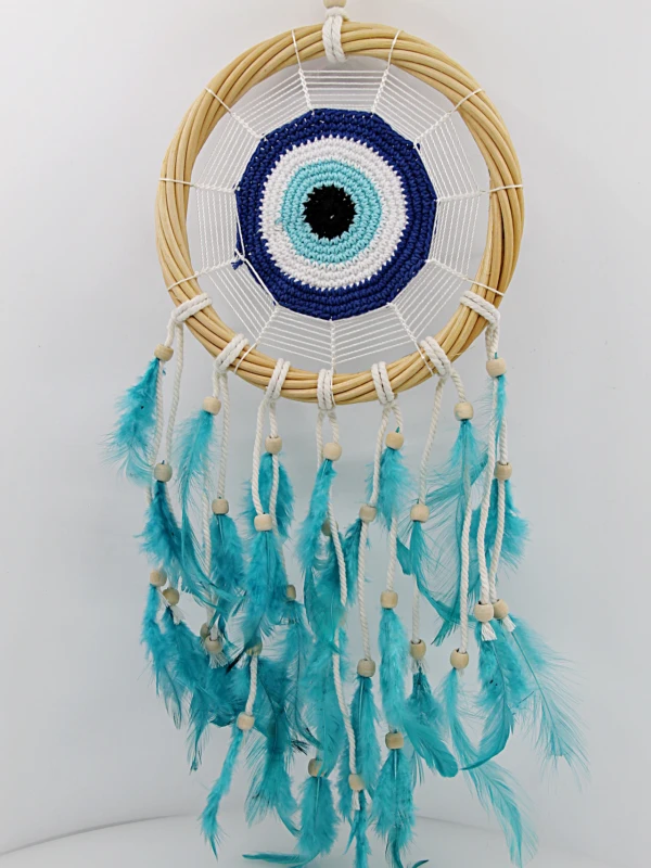 Caça Sonho Crochet com Olho Turco 16cm