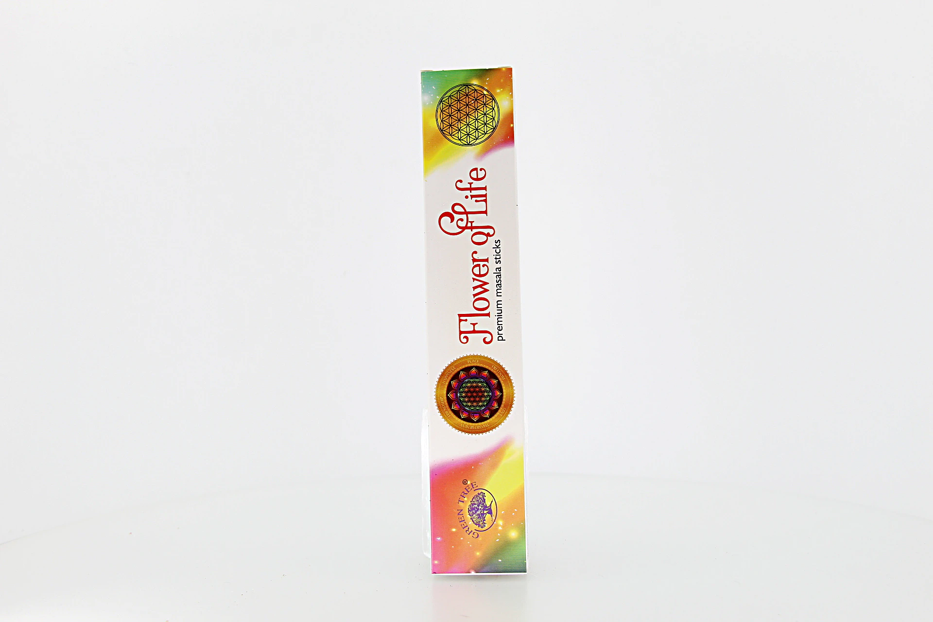 O incenso Green Tree Flor da Vida é originário da Índia e produzido com ingredientes 100% naturais. Enrolado à mão