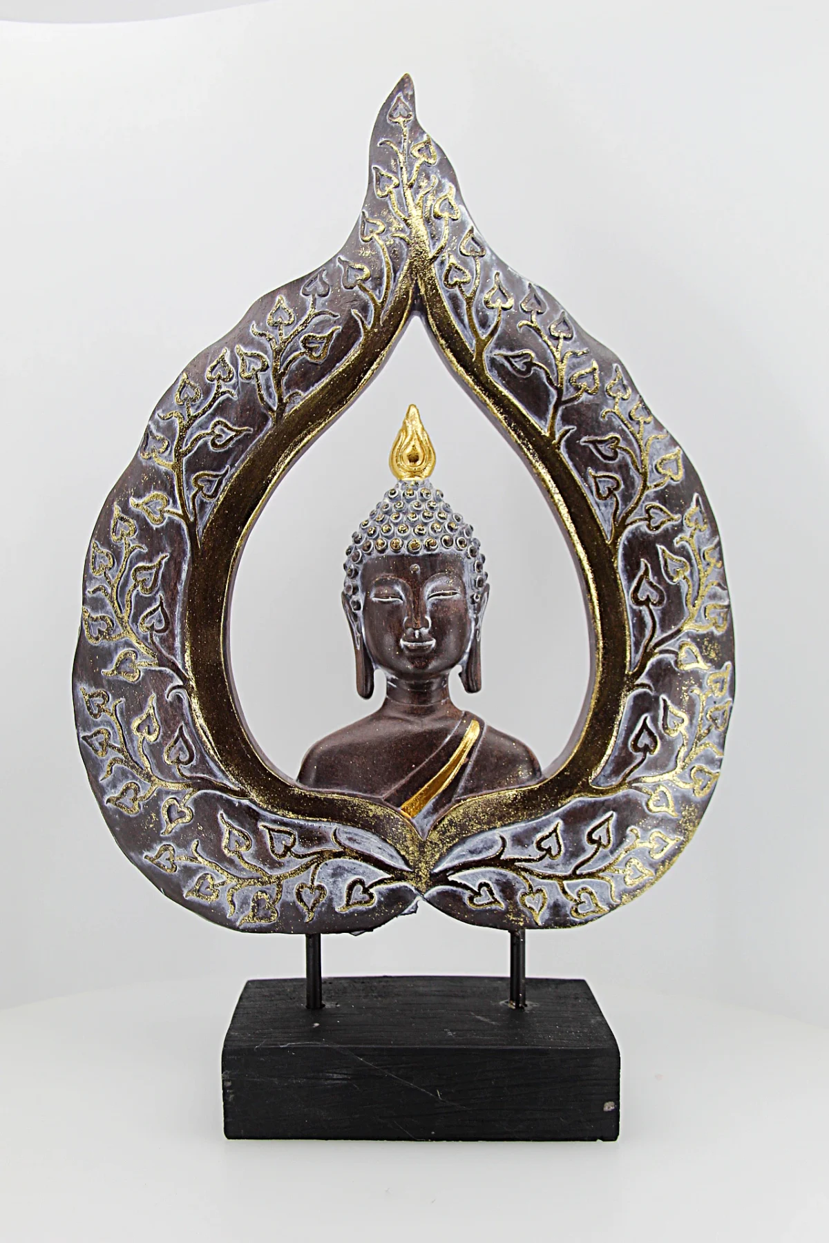 Esta imagem de Buda representa a paz interior