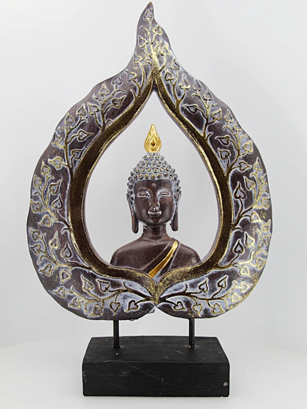 Esta imagem de Buda representa a paz interior