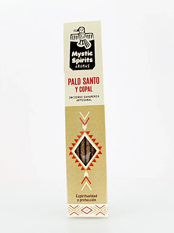 O incenso Mystic Spirits Pau Santo & Copal combina madeiras sagradas com a resina ancestral de copal.
