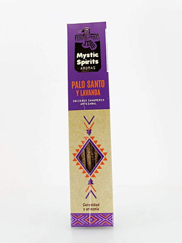 O incenso Mystic Spirits Pau Santo & Lavanda combina madeiras sagradas com a suavidade da lavanda.
