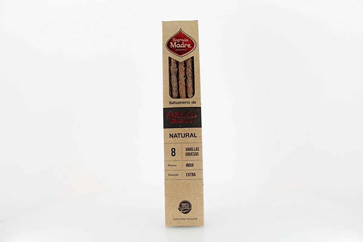 Incenso Natural de Olíbano e Sândalo Mediterrâneo é elaborado com ingredientes naturais