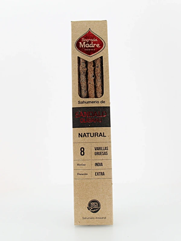 Incenso Natural de Olíbano e Sândalo Mediterrâneo é elaborado com ingredientes naturais