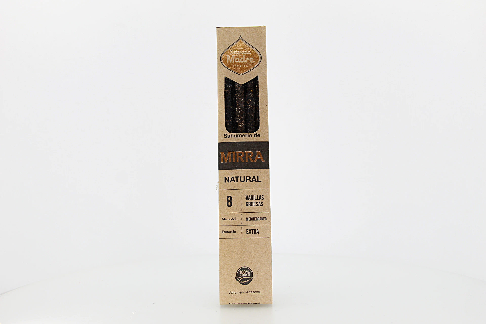 Incenso Natural de Mirra Mediterrâneo é elaborado com ingredientes naturais