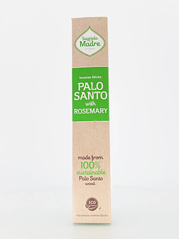 O incenso Madre Terra Pau Santo & Alecrim possui um aroma envolvente e natural