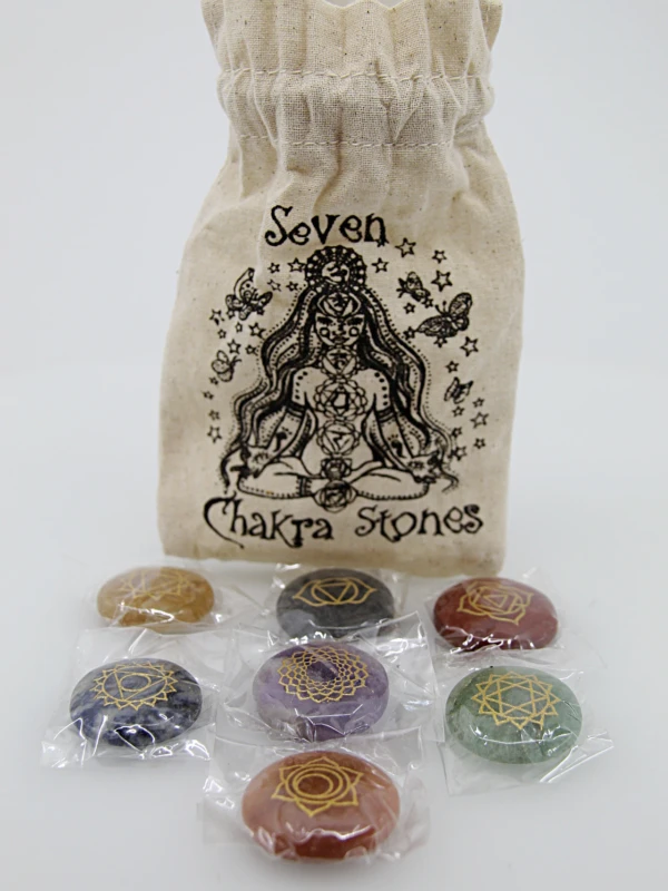 Conjunto de 7 pedras dos chakras