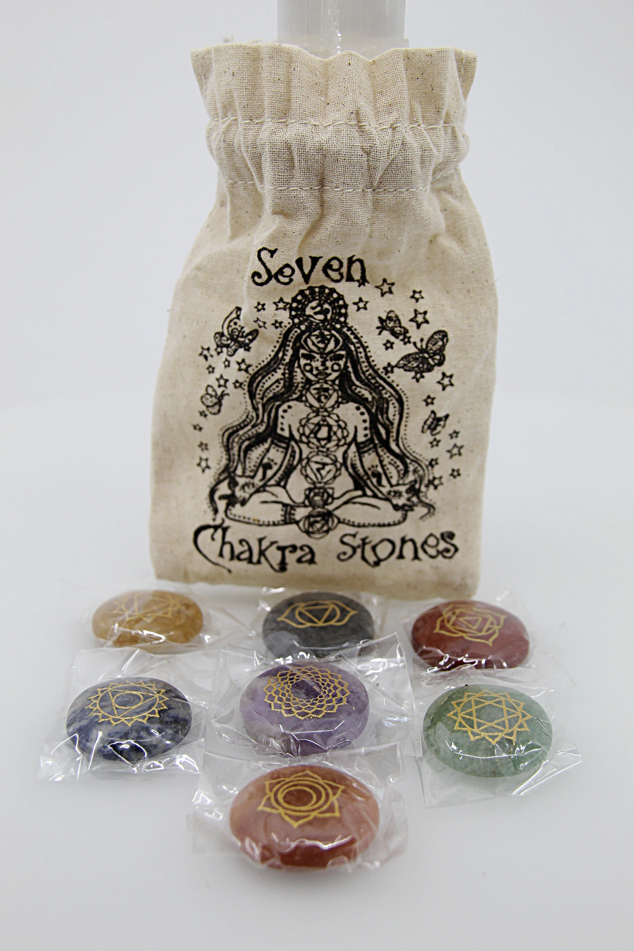 Conjunto de 7 pedras dos chakras
