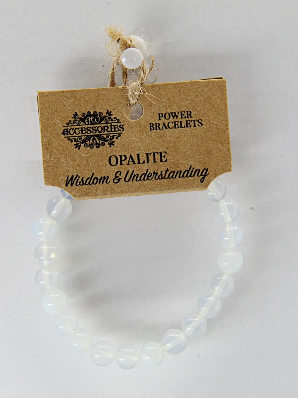 Pulseira de energia com opalite promove clareza mental