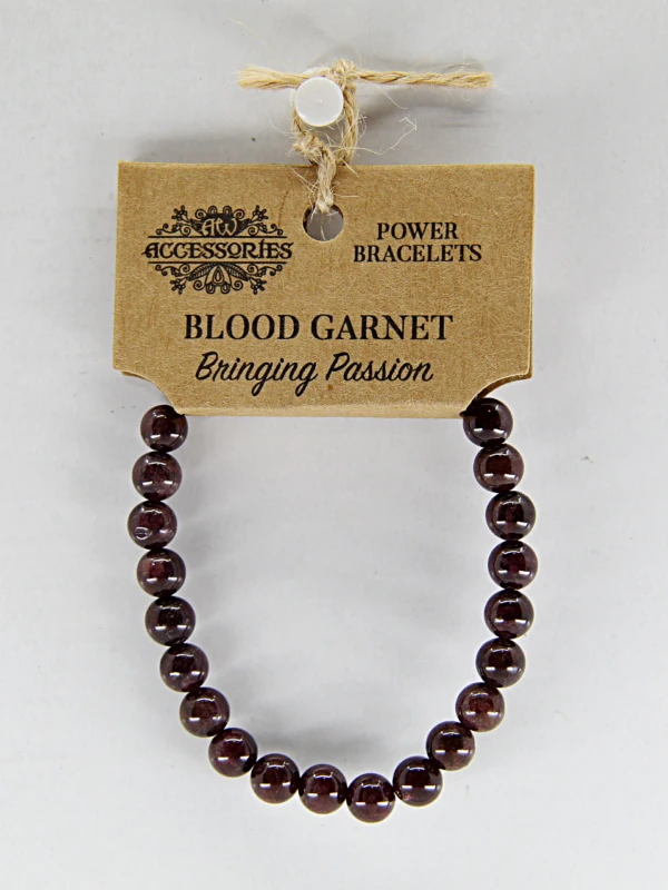 Pulseira de energia com granada sangue vermelho é conhecida como a pedra da paixão