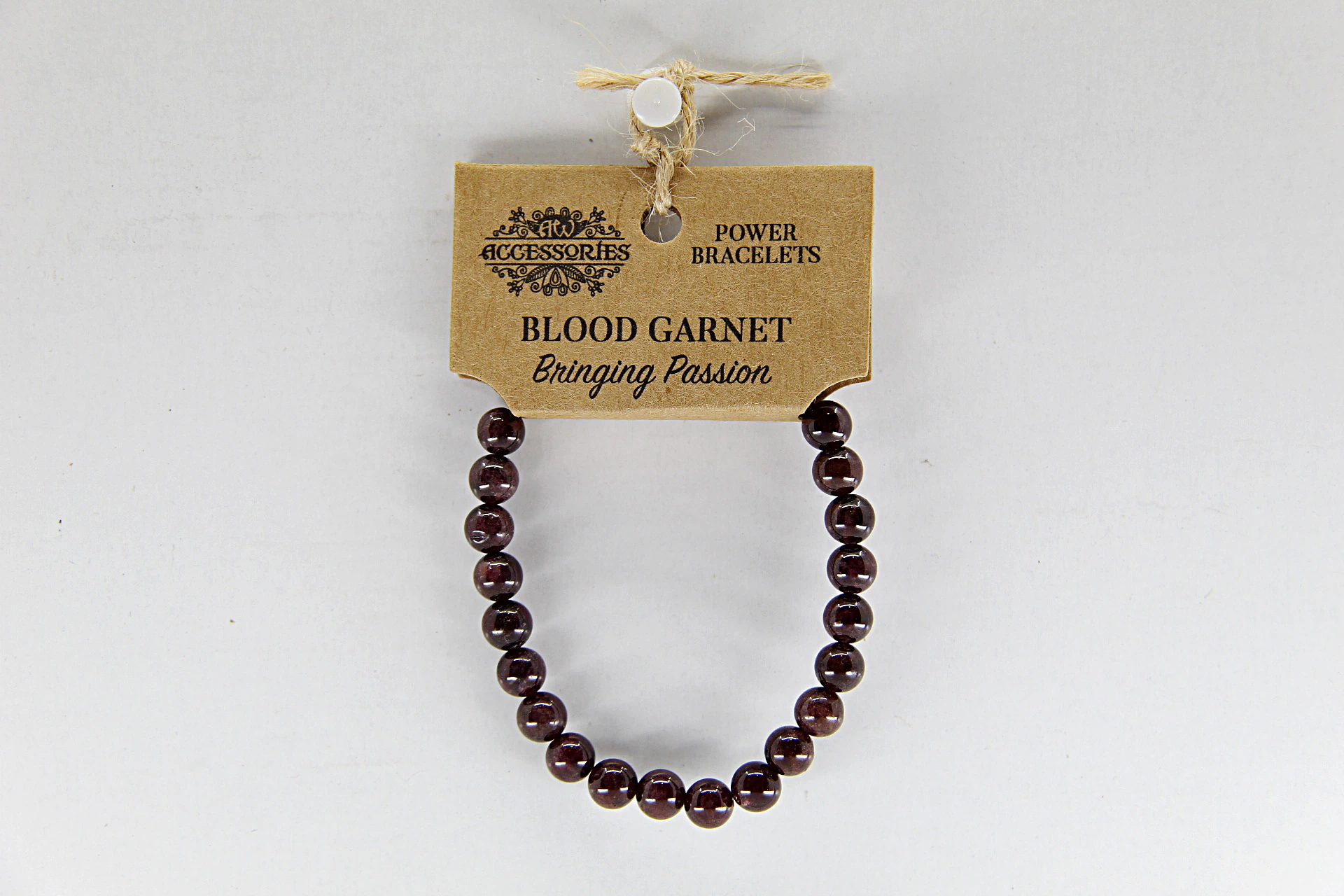 Pulseira de energia com granada sangue vermelho é conhecida como a pedra da paixão