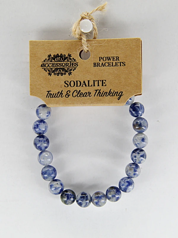 Pulseira de energia com sodalite estimula a clareza mental