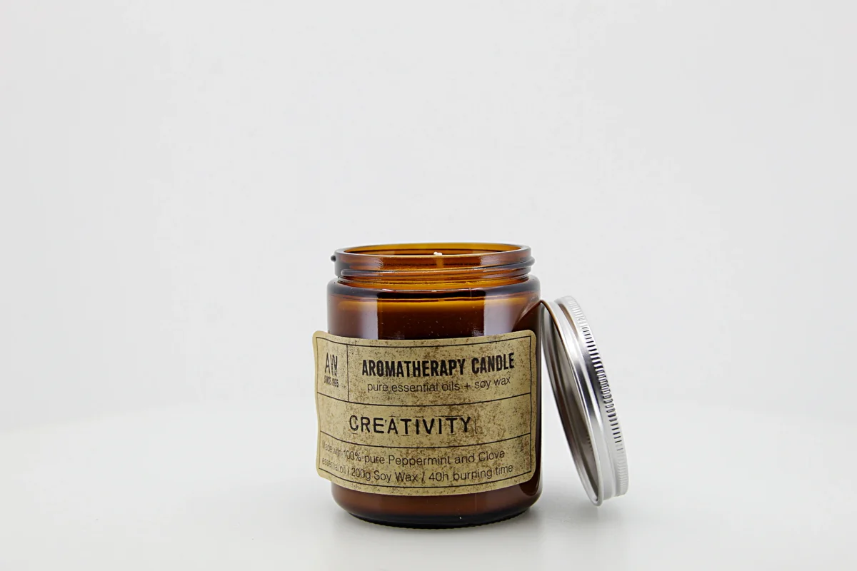 Vela artesanal de aromaterapia