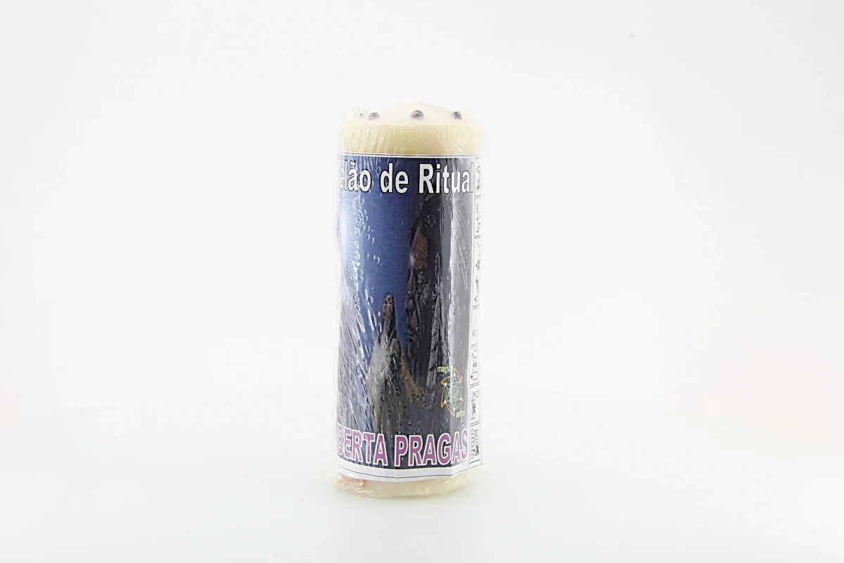 Velão artesanal destinado a rituais de afastamento de influências negativas e pragas espirituais.