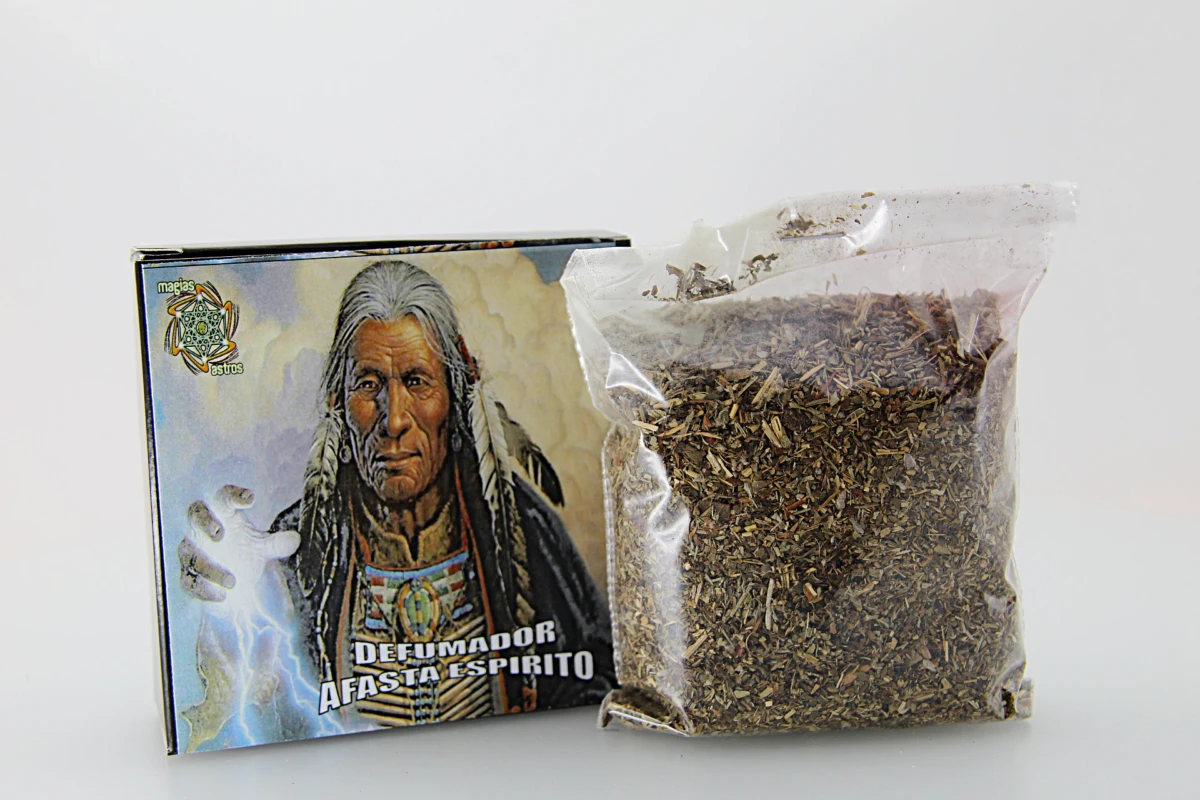 neste caso têm como intenção 'Afastar os Espiritos' de quem o faça. Cada caixa contém: 1 Pacote de ervas de ritual