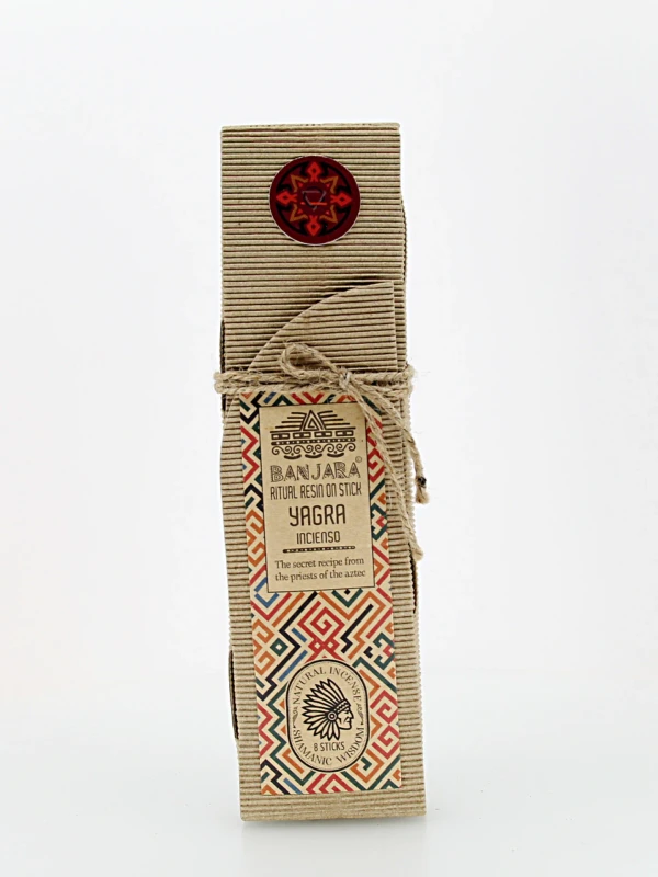 O incenso Banjara é originário da Índia e produzido artesanalmente por artesãos da comunidade tribal Banjara
