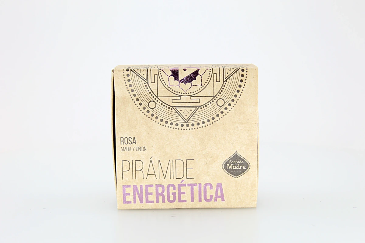 A Pirâmide Energética Rosa é um incenso artesanal