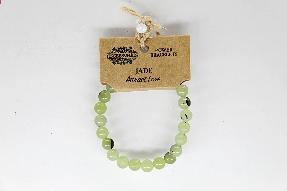 Pulseira de energia com jade é conhecida por atrair sorte