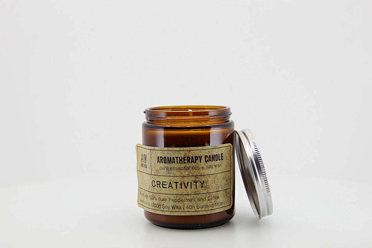Vela artesanal de aromaterapia
