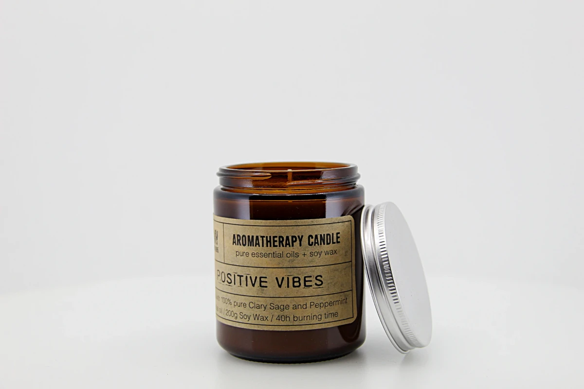 Vela artesanal de aromaterapia